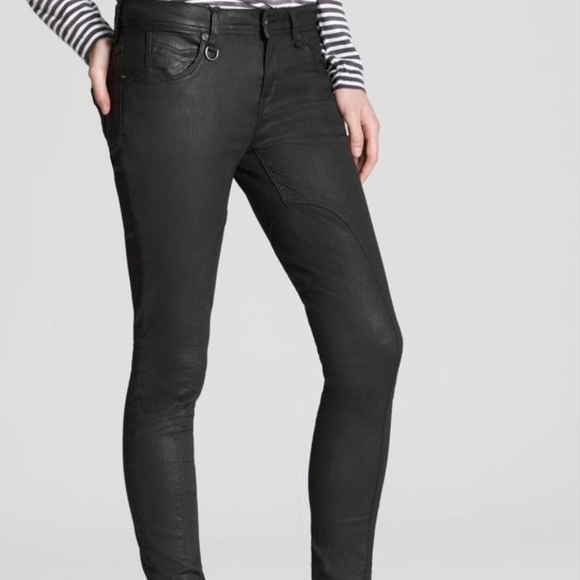 burberry coated jeans